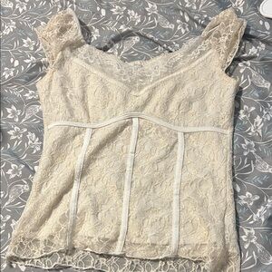 Cider Cream Lace Camisole Top